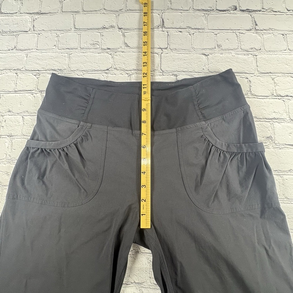 prAna Large Tall WOMENS SUMMIT PANTS Black Stretch - Picture 9 of 10